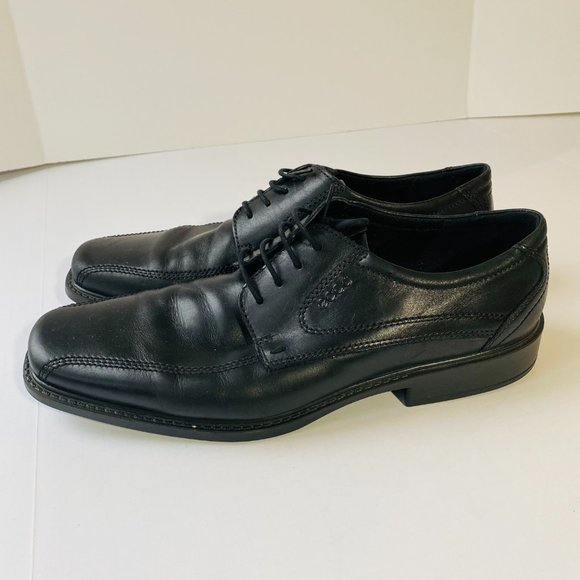 Ecco Black Leather Lace Up Dress Shoes 47 main image 6